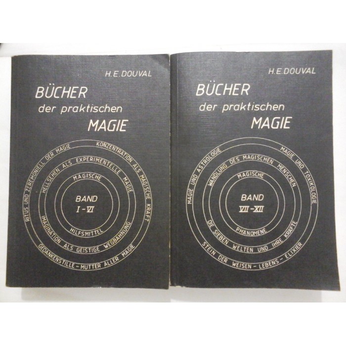 BUCHER DER PRAKTISCHEN MAGIE   BAND I-VI, BAND VII-XII  - H. E. DOUVAL - 2 volume